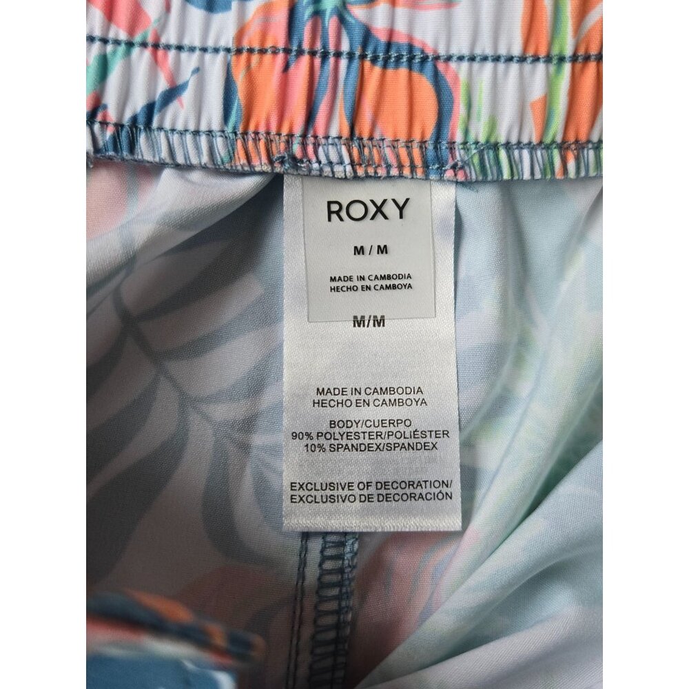Roxy Womens Tropical Print Swim Trunks Style Shorts M Polyester/Spandex Blend - Picture 3 of 8